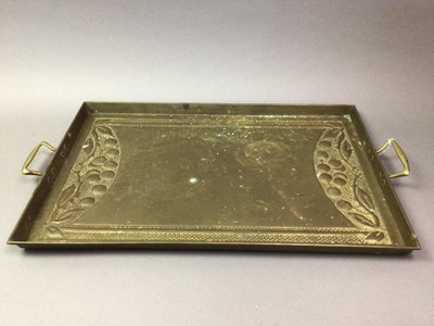 Lot 731 - BRASS TRAY