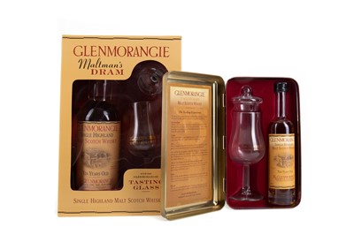 Lot 81 - GLENMORANGIE 10 YEAR OLD 35CL AND 10CL - EACH WITH TASTING GLASSES