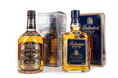 Lot 92 - BALLANTINE'S 12 YEAR OLD GOLD SEAL AND CHIVAS REGAL 12 YEAR OLD