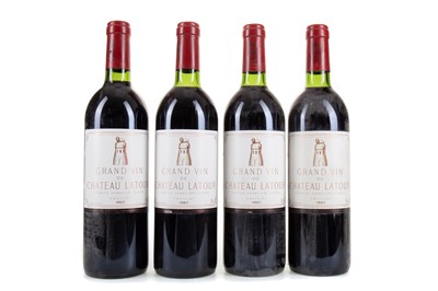 Lot 627 - 4 BOTTLES OF CHATEAU LATOUR 1983