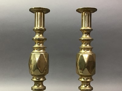 Lot 745 - COLLECTION OF BRASS CANDLESTICKS