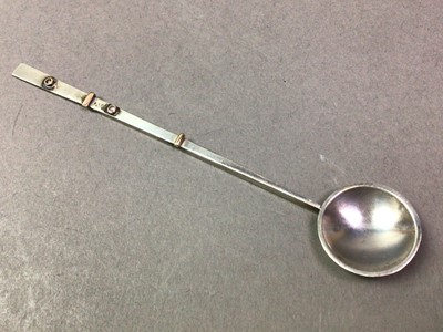 Lot 803 - SCOTTISH SILVER MUSTARD SPOON