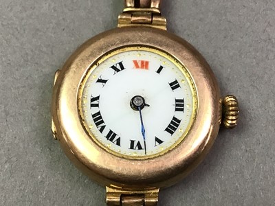 Lot 779 - GOLD BRACELET WATCH