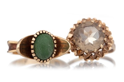 Lot 558 - TWO DRESS RINGS