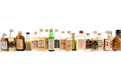 Lot 141 - 20 ASSORTED WHISKY MINIATURES
