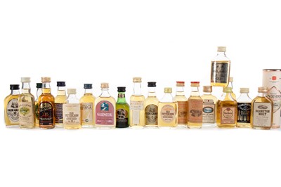 Lot 146 - 21 ASSORTED WHISKY MINIATURES