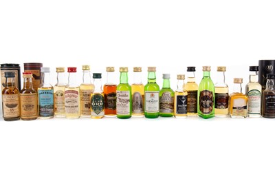 Lot 151 - 20 ASSORTED WHISKY MINIATURES