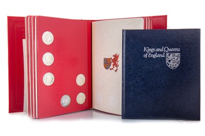 Lot 91 - THE KINGS AND QUEENS OF ENGLAND, FIRST EDITION/STERLING SILVER PROOF SET