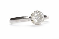 Lot 433 - DIAMOND SOLITAIRE RING the round brilliant cut...