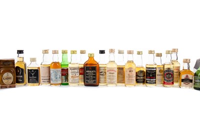 Lot 156 - 20 ASSORTED WHISKY MINIATURES