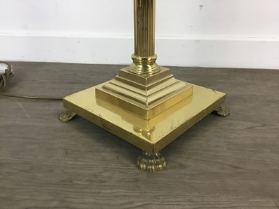 Lot 796 - BRASS STANDARD LAMP