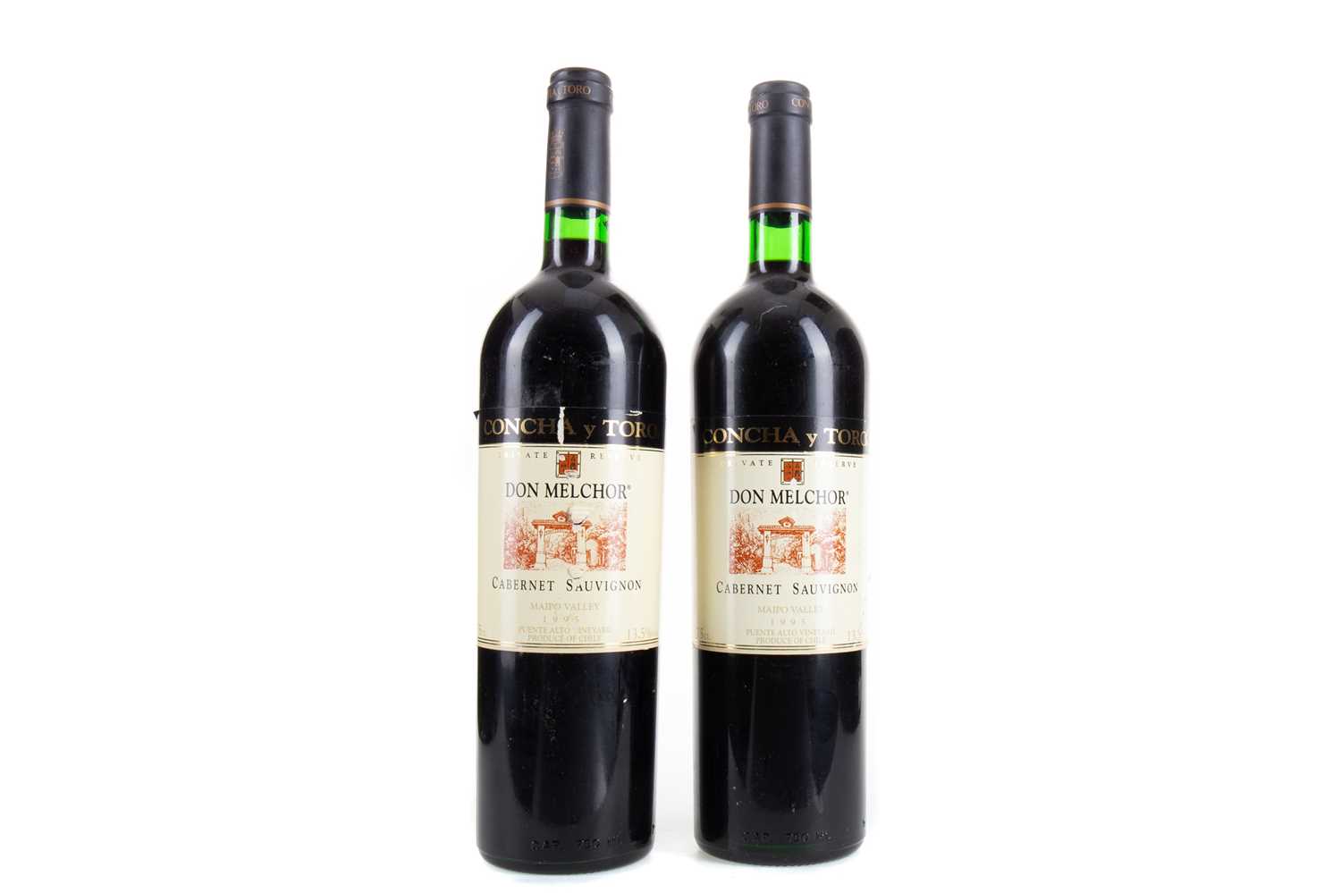 Lot 109 - 2 BOTTLES OF CONCHA Y TORO DON MELCHOR 1995 CABERNET SAUVIGNON PRIVATE RESERVE