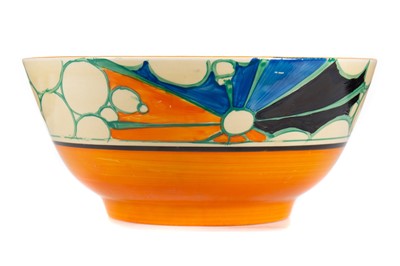 Lot 341 - CLARICE CLIFF (BRITISH, 1899-1972) FOR WILKINSON LTD, FANTASQUE 'BROTH' CIRCULAR BOWL