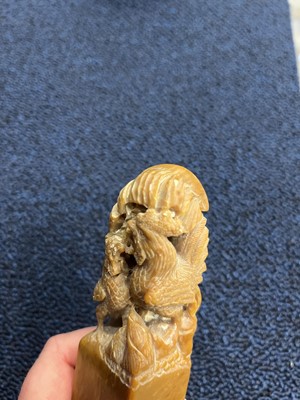 Lot 1118 - CHINESE SOAPSTONE SEAL