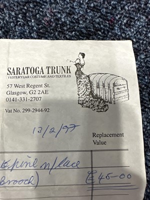 Lot 941 - MADONNA, THREE SETS OF COSTUME JEWELLERY SCREEN WORN IN THE 1996 FILM EVITA