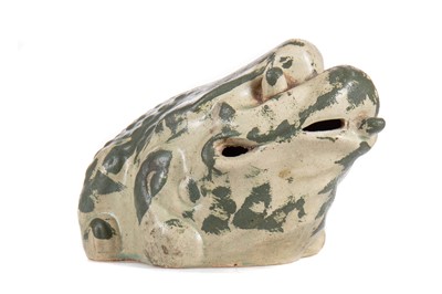 Lot 1129 - CHINESE EARTHENWARE FROG