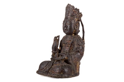 Lot 1131 - CHINESE BRONZE FIGURE OF GUANYIN