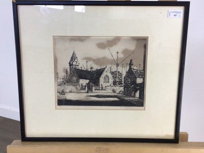 Lot 65 - ETCHING BY TOM MAXWELL