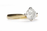 Lot 467 - DIAMOND SOLITAIRE RING the round brilliant cut...