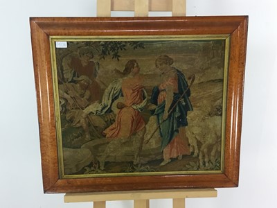 Lot 420A - VICTORIAN NEEDLEWORK PANEL