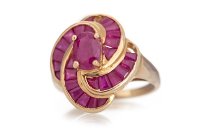 Lot 515 - RUBY COCKTAIL RING