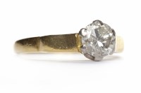 Lot 483 - DIAMOND SOLITAIRE RING the round brilliant cut...