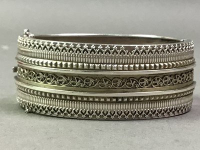 Lot 98 - COLLECTION OF SILVER BANGLES