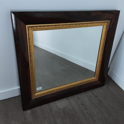 Lot 535 - VICTORIAN SQUARE WALL MIRROR