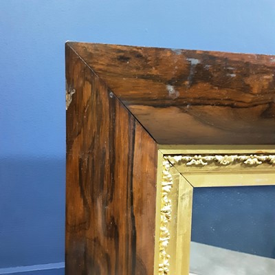 Lot 535 - VICTORIAN SQUARE WALL MIRROR