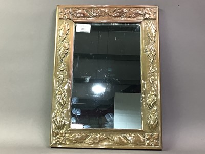 Lot 133 - ARTS AND CRAFTS COPPER WALL MIRROR