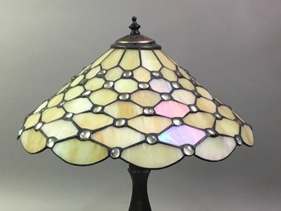 Lot 110 - TIFFANY STYLE TABLE LAMP