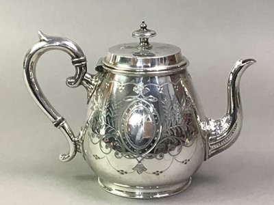 Lot 116 - SILVER PLATED PART TEA SERVICE