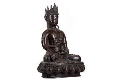 Lot 1140 - CHINESE CAST BRONZE BUDDHA SHAKYAMUNI