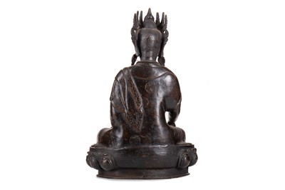 Lot 1140 - CHINESE CAST BRONZE BUDDHA SHAKYAMUNI