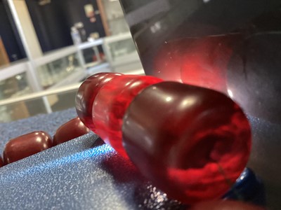 Lot 348 - SET OF CHERRY AMBER BAKELITE NECKLACE