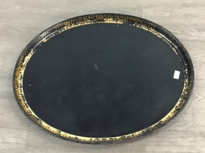 Lot 150 - LARGE 20TH CENTURY DECORATIVE METAL TRAY