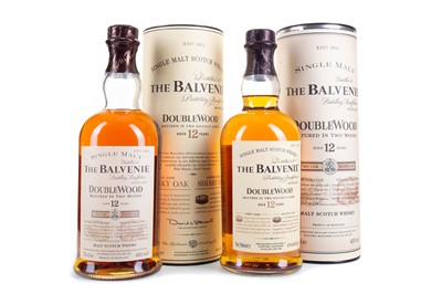 Lot 150 - 2 BOTTLES OF BALVENIE 12 YEAR OLD DOUBLEWOOD