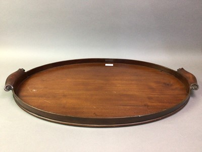 Lot 178 - MAHOGANY TEA TRAY