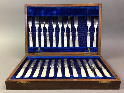 Lot 181 - CANTEEN OF PLATED CUTLERY