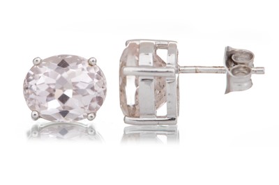 Lot 459 - PAIR OF MORGANITE EARRINGS