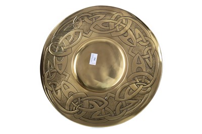 Lot 354 - ARTS & CRAFTS CELTIC REVIVAL BRASS CHARGER