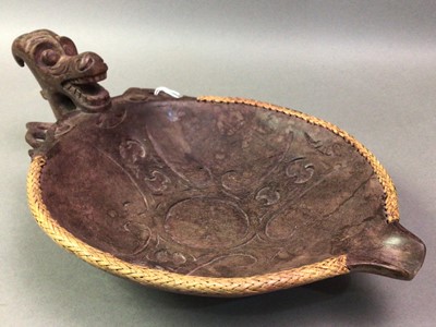 Lot 329 - GROUP OF CARVED WOOD ITEMS