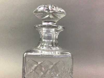 Lot 330 - GROUP OF CRYSTAL AND COLOURED GLASS