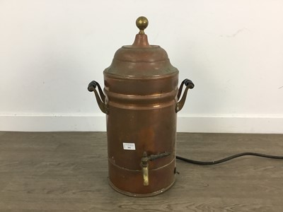 Lot 302 - COPPER HOT WATER URN