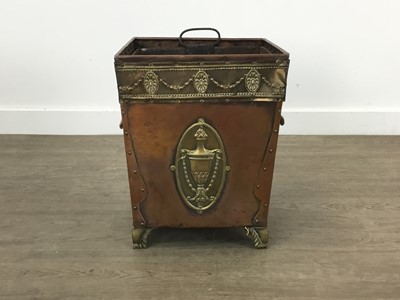 Lot 303 - COPPER AND BRASS COAL BIN