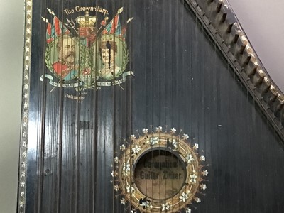 Lot 293 - EDWARD VII CORONATION GUITAR ZITHER