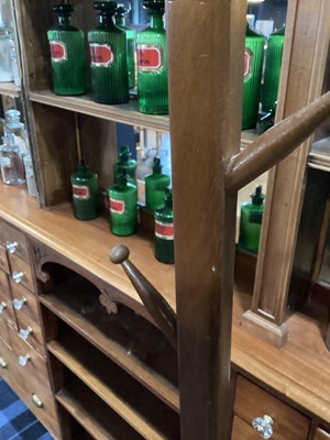 Lot 353 - TEAK COAT STAND AND MIRROR