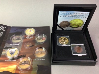 Lot 216 - GROUP OF COMMEMORATIVE COIN SETS AND MEDALLIONS