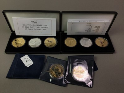 Lot 216 - GROUP OF COMMEMORATIVE COIN SETS AND MEDALLIONS
