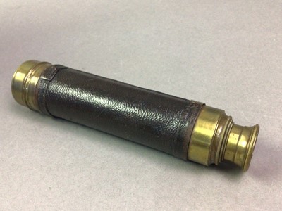 Lot 361 - EARLY 20TH CENTURY THREE DRAW TELESCOPE